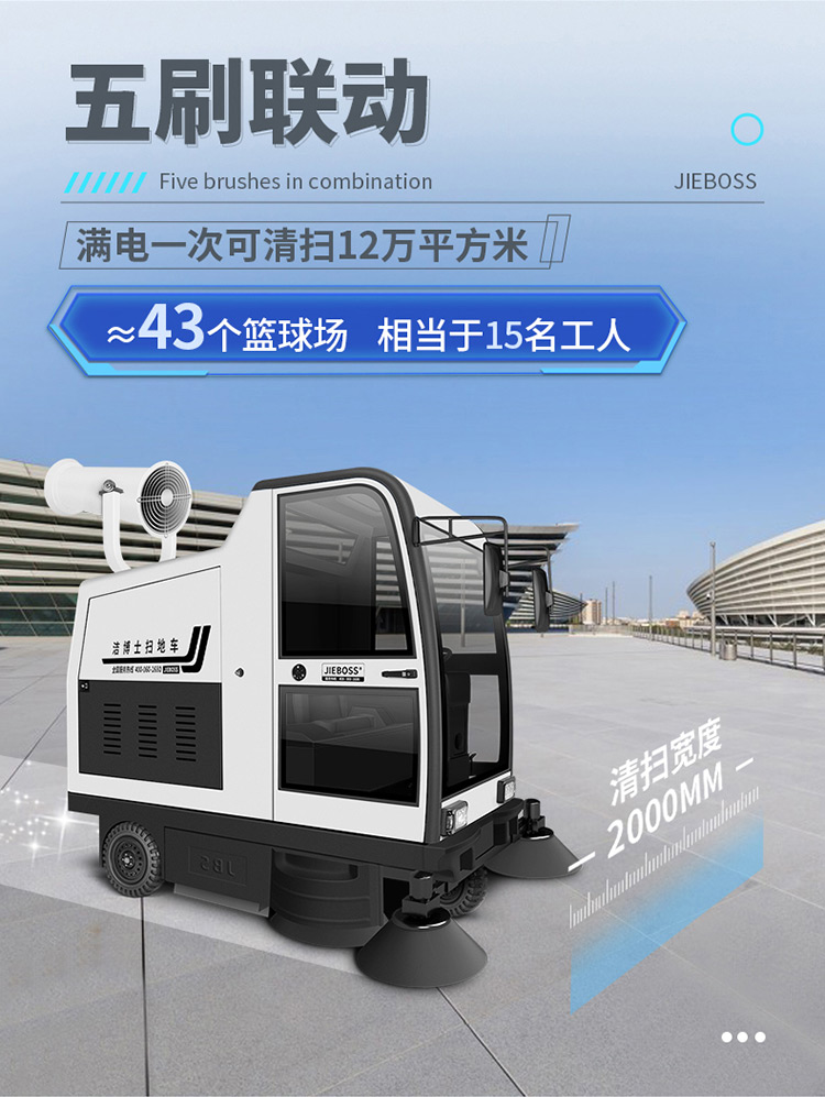 全封閉駕駛式電動(dòng)掃地車(chē)1980